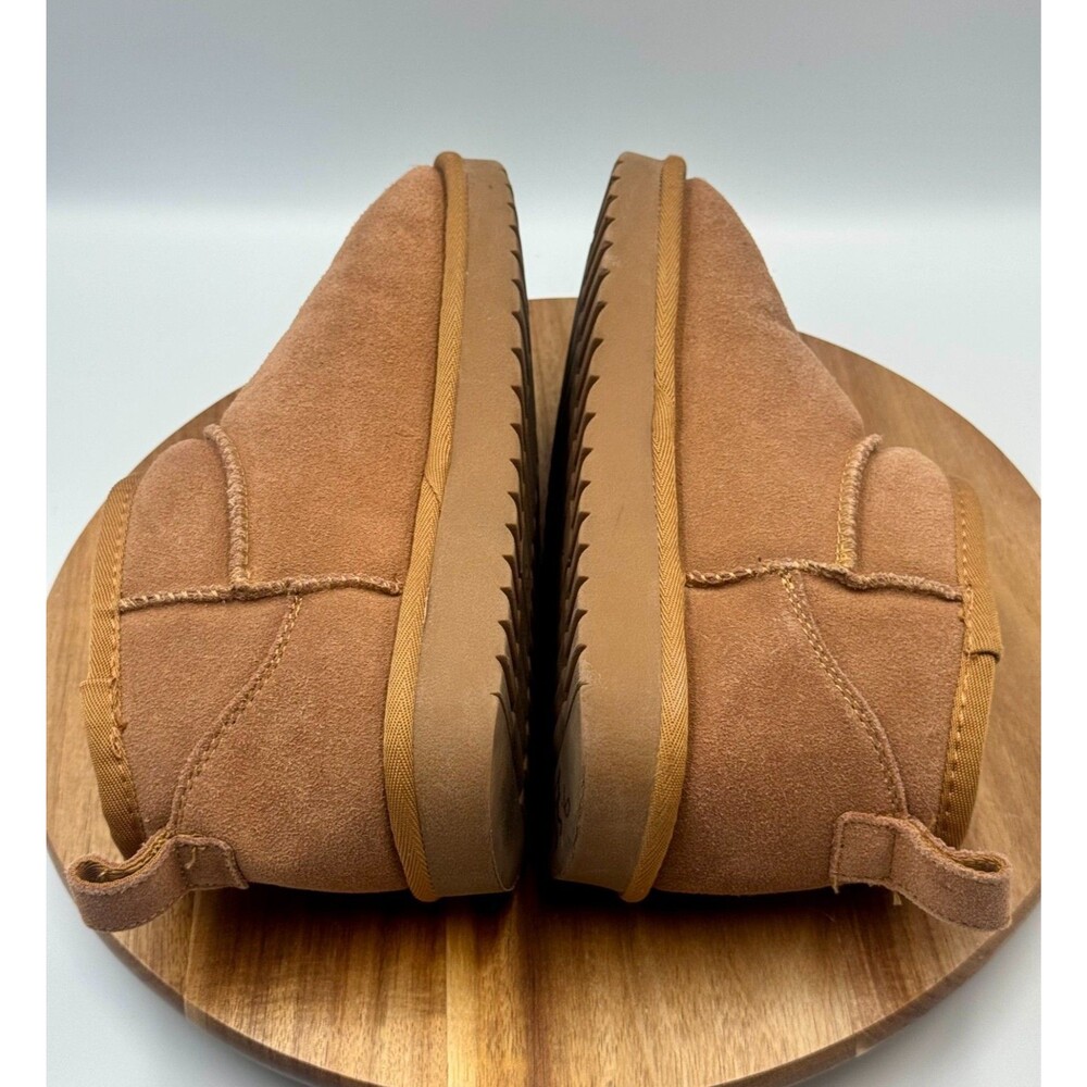 ASPEN Boots Women's 7.5 Brown Suede Lined Slip On Ankle Booties Boots - Picture 8 of 10